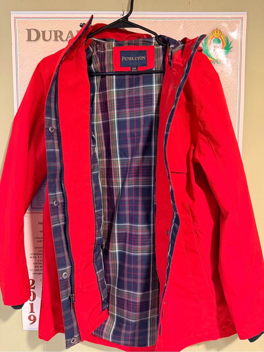 Pendleton Red Plaid-Lined Men’s Jacket